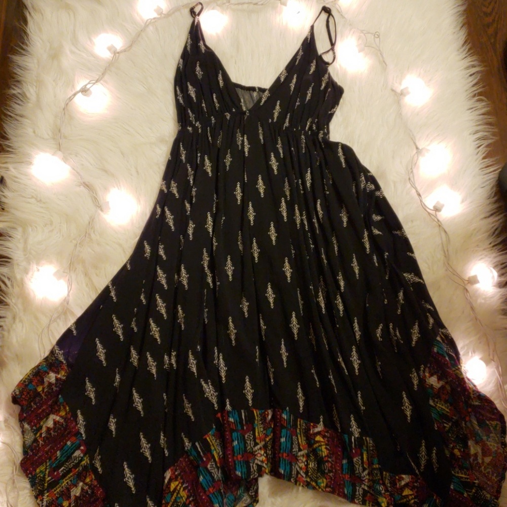 Boho Spaghetti Strap Handkerchief Dress